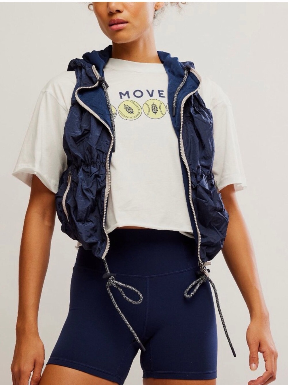 FP MOVEMENT Light Packer Hike Vest / Midnight Navy Sz L NWT